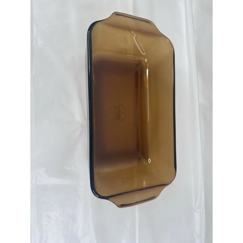 Anchor Hocking Fire King Baking Dish Bread Loaf Casserole 1.5 Quart Amber